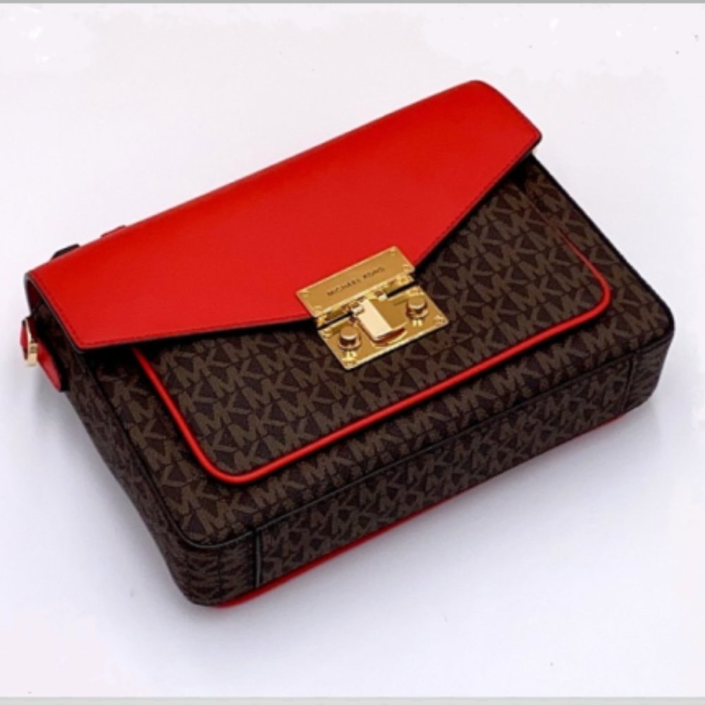 Michael Kors Rose Medium Top Handle Messenger